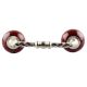 Solid Cherry Ceramic Cut Bridge Handles